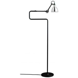 DCW Editions Lampe Gras N411 Gulvlampe Rund H: 121cm - Sort/Krom