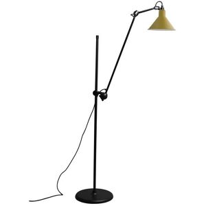 DCW Mantis DCW Editions Lampe Gras N215 Gulvlampe Konisk H: 135cm - Sort/Gul