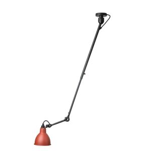 DCW Editions Lampe Gras N302 Pendel Rund H: 92cm - Sort/Rød