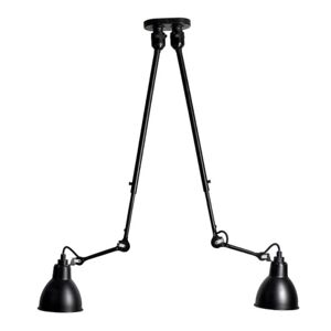 DCW Mantis DCW Editions Lampe Gras N302 Dobbelt Pendel H: 92cm - Sort/Sort