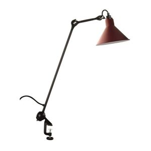 DCW Editions Lampe Gras N201 Bordlampe m. klemme Konisk H: 59cm - Sort/Rød