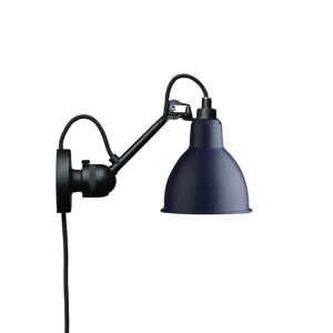 DCW Editions Lampe Gras N304CA Væglampe Rund m. Ledning H: 14cm - Sort/Blå