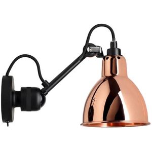 DCW Editions Lampe Gras N304SW Væglampe Rund m. Afbryder H: 14cm - Sort/Kobber