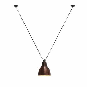 DCW Editions Lampe Gras N323 XL Pendel Rund Les Acrobates De Gras H: 300cm - Sort/Rå Kobber/Hvid