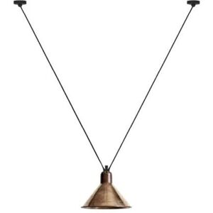 DCW Editions Lampe Gras N323 XL Pendel Konisk Les Acrobates De Gras H: 300cm - Sort/Rå Kobber