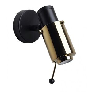 DCW Editions Biny Spot LED Væg- og loftlampe m. Arm Ø: 6,5 cm - Sort/Guld