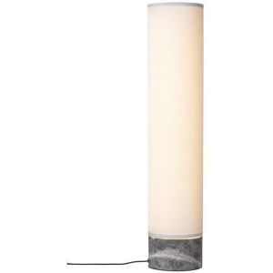 Gubi Unbound Gulvlampe H: 120 cm Large - White Linnen/Grey Marble