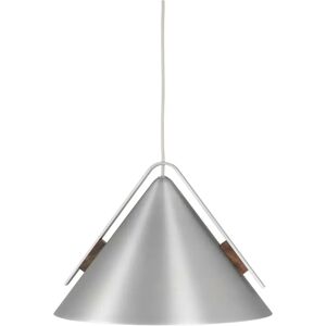 Kristina Dam Studio Cone Pendant Lamp L Ø: 40 cm - Aluminium / Valnød