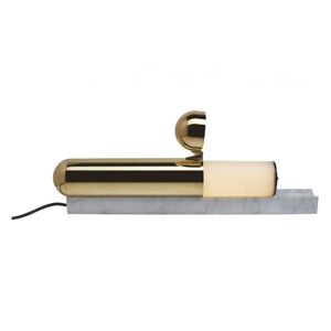 DCW Editions ISP Bordlampe L: 55,5 cm - Marble Blanc/Gold