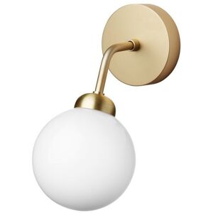 Nuura Apiales Wall Ø: 19,6 cm - Brushed Brass/Opal White OUTLET