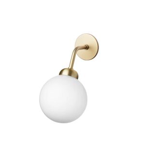 Nuura Apiales Wall Ø: 19,6 cm - Brushed Brass/Opal White OUTLET