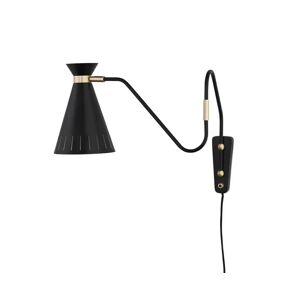 Warm Nordic Cone Wall Lamp H: 30 cm - Black Noir