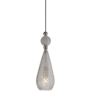 Ebb & Flow Smykke Pendant Lamp M Ø: 12,5 cm - Crystal Check/Silver