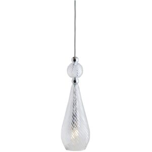 Ebb & Flow Smykke Pendant Lamp M Ø: 12,5 cm - Crystal Swirl/Silver