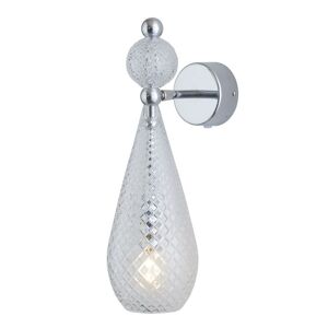 Ebb & Flow Smykke Wall Lamp M Ø: 12,5 cm - Crystal Check/Silver