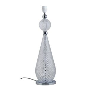 EBB & FLOW Smykke Table Lamp Base L Ø: 18 cm - Crystal Check/Silver