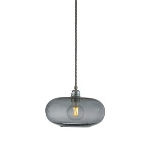Ebb & Flow Horizon Pendant Lamp M Ø: 29 cm - Smokey Grey/Silver
