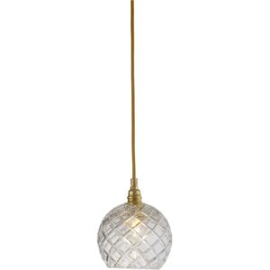 EBB & FLOW Rowan Pendant Lamp Crystal S Ø: 15,5 cm - Medium Check/Gold