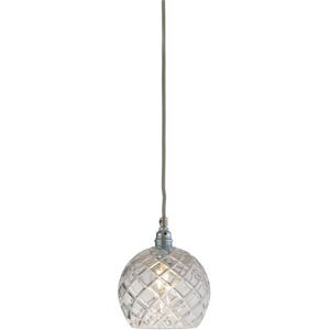 EBB & FLOW Rowan Pendant Lamp Crystal S Ø: 15,5 cm - Medium Check/Silver