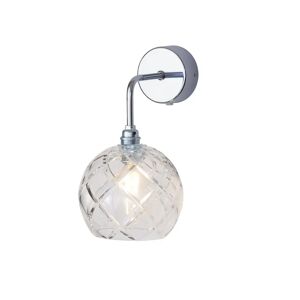 EBB & FLOW Rowan Wall Lamp Crystal S Ø: 15,5 cm - Large Check/Silver