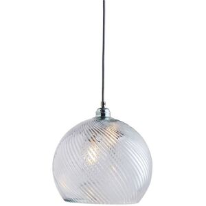 Ebb & Flow Rowan Pendant Lamp Crystal L Ø: 28 cm - Swirl/Silver