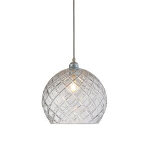 EBB & FLOW Rowan Pendant Lamp Crystal L Ø: 28 cm - Medium Check/Silver