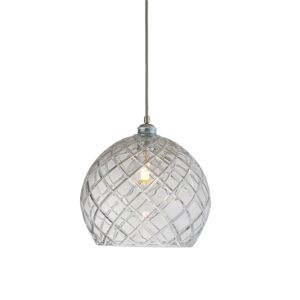 Ebb & Flow Rowan Pendant Lamp Crystal L Ø: 28 cm - Large Check/Silver