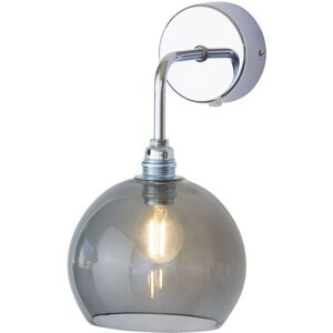 Ebb & Flow Rowan Wall Lamp S Ø: 15,5 cm - Smokey Grey/Silver