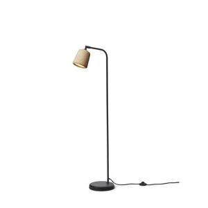 New Works Material Floor Lamp H: 125 cm - Cork/Black base