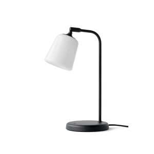 New Works Material Table Lamp H: 45 cm - White Opal/Black base