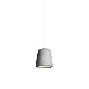 New Works Material Pendant Ø: 13 cm - Light Grey Concrete/White