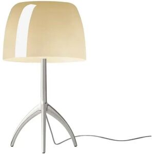 Foscarini Lumiere Grande with Dimmer Bordlampe H: 45 cm - Alluminio/Bianco Caldo