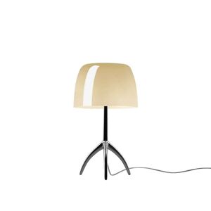 Foscarini Lumiere Piccola with Dimmer Bordlampe H: 34,5 cm - Cromo Nero/Bianco Caldo