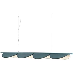 FLOS Almendra S4 Linear Loftlampe L: 166,5 cm - Bay Blue Metallized