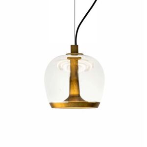 Lampefeber Aurelia Bold S 22 Pendel Ø: 22,5 cm - Vintage Messing/Transparent