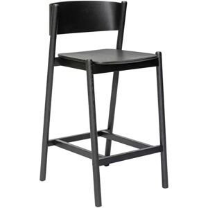 Hübsch Oblique Bar Stool H: 103 cm - Black