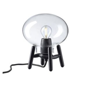 FDB Møbler U6 Hiti Mini Bordlampe H: 22,2 cm - Sort Eg/Klar Glas