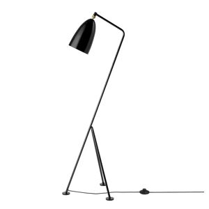 GUBI Gräshoppa Floor Lamp H: 125 cm - Black Glossy