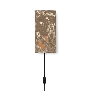 Ferm Living Argilla Wall Lamp H: 40 cm - Marble Mocha