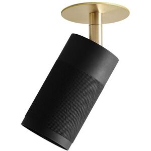 Thorup Copenhagen Patrone Recessed Ceiling Spot w. Coverplate Ø: 6 cm - Black-Browned Brass