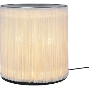 GUBI Model 597 Floor Lamp H: 45 cm - Polished Aluminium/Cream Fringe