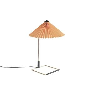 Hay Matin Table Lamp 380 Large Ø: 38 cm - Peach/Polished Brass
