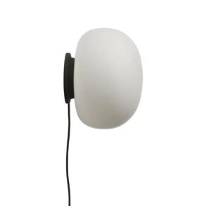Frandsen Supernate Wall Lamp Ø: 28 cm - Opal White/Black
