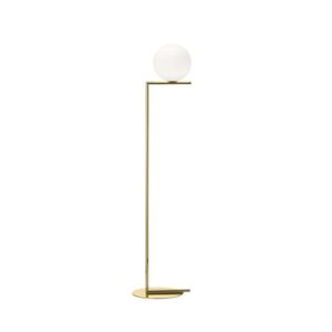 FLOS IC Lights Gulvlampe F1 10 Anniversary H: 135 cm - Gold Plate 24 Carat