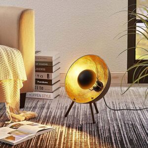 Lindby Bordlampe Muriel trefod, 38 cm sort/guld