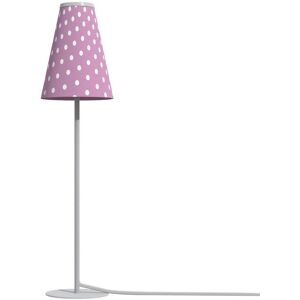 Euluna Bordlampe Trifle, pink/hvid med prikker