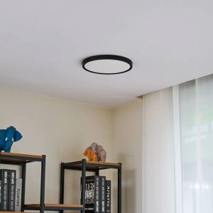 Lindby LED-loftslampe Pravin, Ø 30 cm, 3.000 K, sort