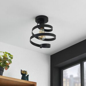 Lindby Colten loftlampe, spiraler, sort