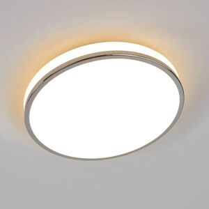 Lindby Lyss - LED loftslampe til badeværelset, kromkant