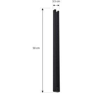 Lindby Linaro skinne, 50 cm, sort, 1-faset system